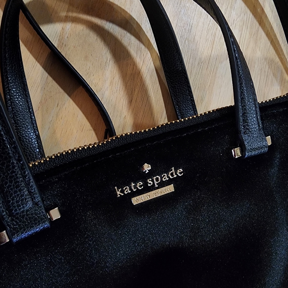 Kate Spade Black Velvet Mini Kona